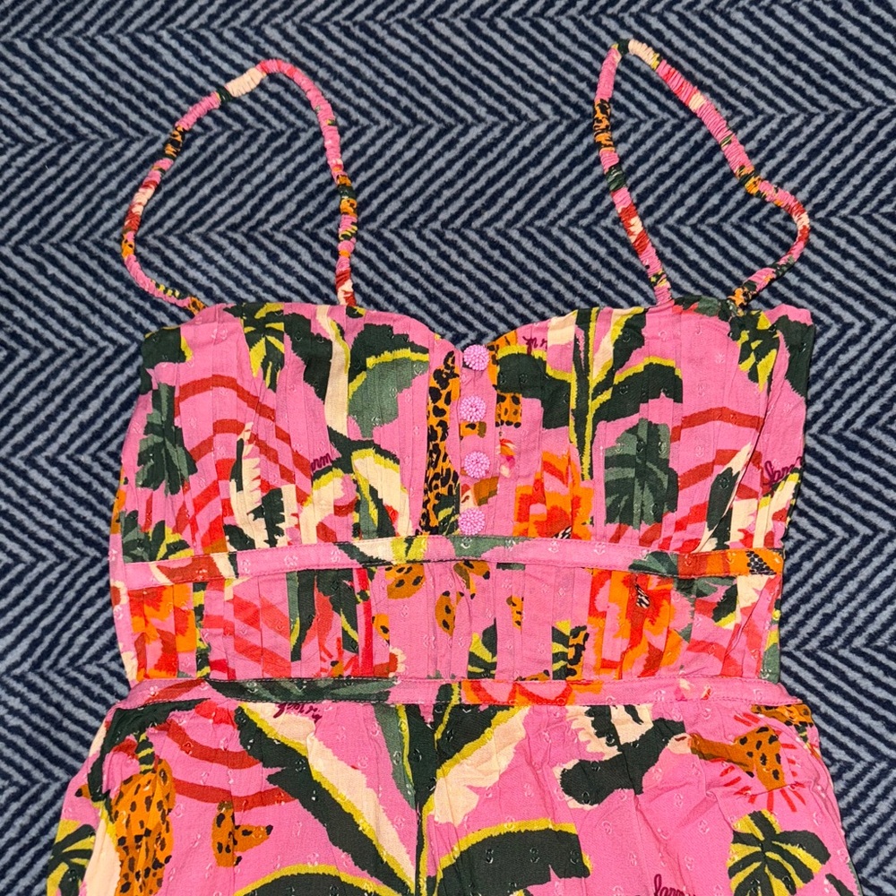 Farm Rio Leopard Forest Cotton Sundress